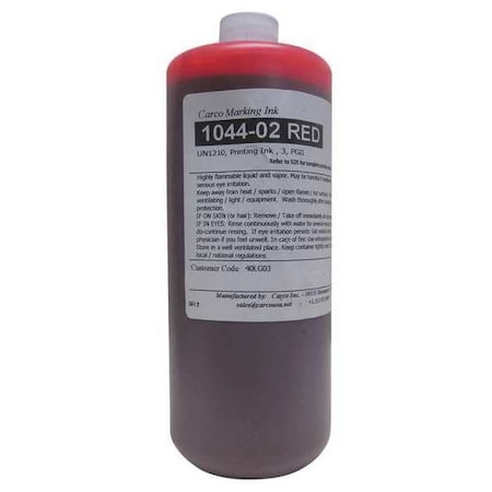 Marking Ink Dye Red qt. 10 to 15 sec Min. Qty 4 by USA Carco Ink Markers