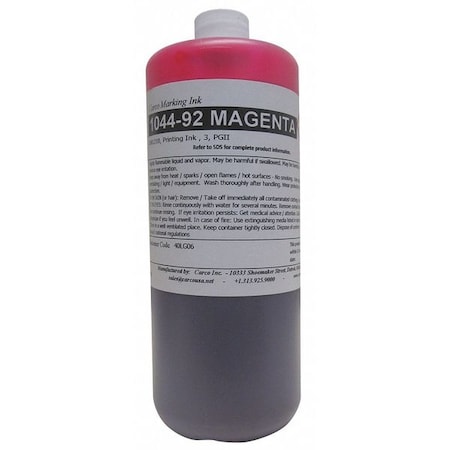 Marking Ink Dye Magenta 10 to 15 sec Min. Qty 4 by USA Carco Ink Markers