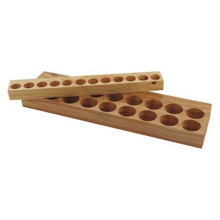 Wooden Collet Holding Tray TG100 Holds41 by USA Techniks Cutting Tool Storage