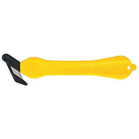 Safety Cutter Disposable 7in Yellow PK10 Type KCJ 4Y 30 by USA Klever Utility Knives