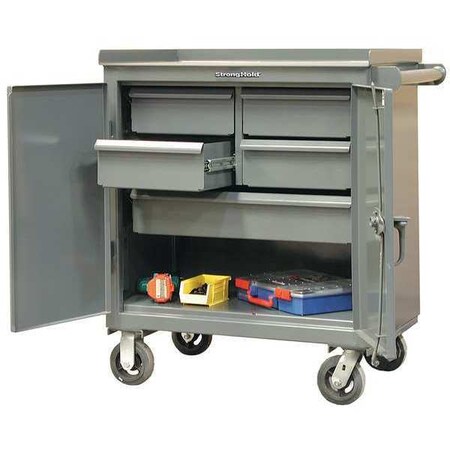 Cmbn Tool Chest/Cbnt 36 in.W 24 in.D.Gry by USA Strong Hold Tool Chest & Side Cabinets