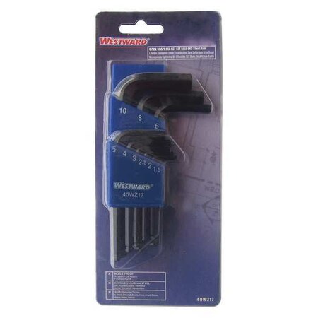Ball End Hex Key Set Pieces 9 M7 Type 40WZ17 by USA Westward Hex Key Sets