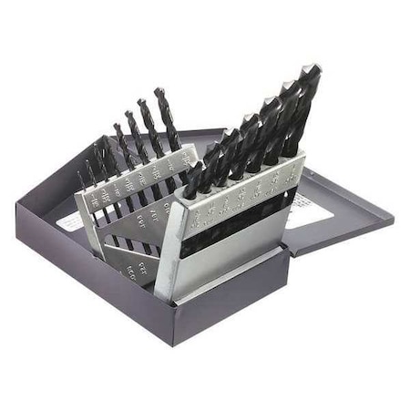 15 Piece Regular Point Drill Bit Set by USA Klein Carbide Tipped Drill Bits