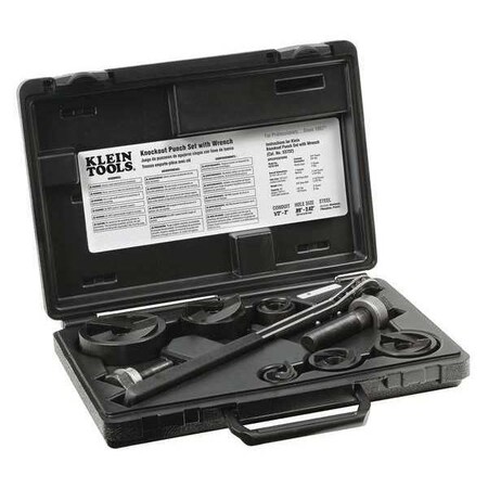 Knockout Punch Set with Wrench by USA Klein Punch Driver Sets