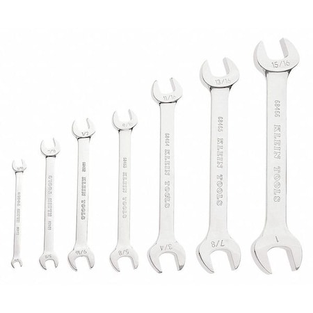 7 Piece Open End Wrench Set by USA Klein Combination Wrench Sets