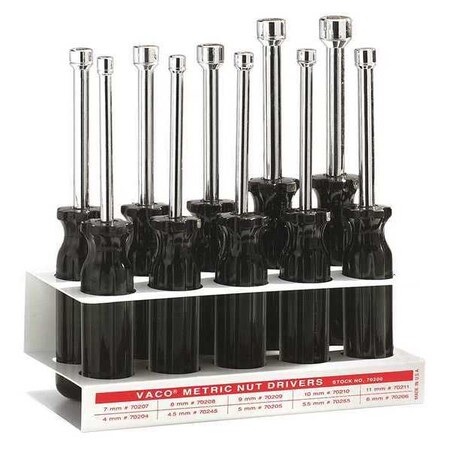 10 Piece Metric Nut Driver Set by USA Klein Nut Driver Sets