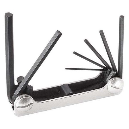 Seven Key Metric Folding Hex Key Set by USA Klein Hex Key Sets
