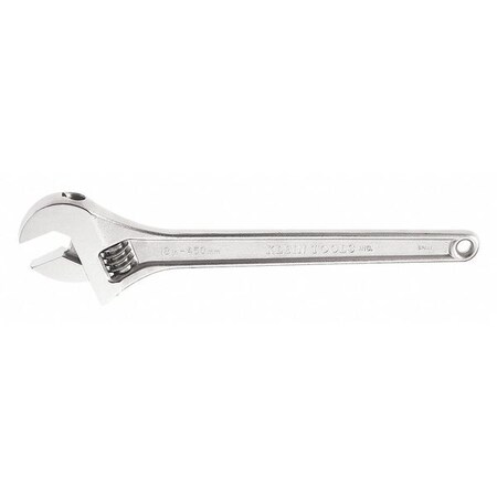 Adj. Wrench 18" 2 1/16" Cap. Chrome Type 500 18 by USA Klein Adjustable Wrenches