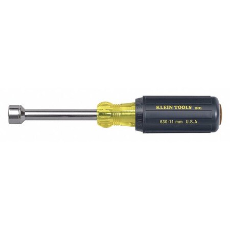 Cushion Grip Hollow Shank Nut Driver Type 630 11MM by USA Klein Nut Drivers