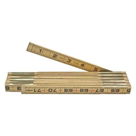 Wood Folding Rules Inside Reading by USA Klein Rulers & Straight Edges