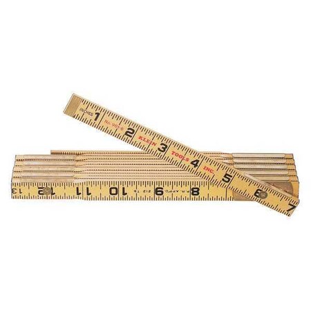 Wood Folding Rules Outside Reading by USA Klein Rulers & Straight Edges