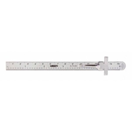 Pocket Rule SS 6" L Satin Chrome 15/32"W by USA Insize Rulers & Straight Edges