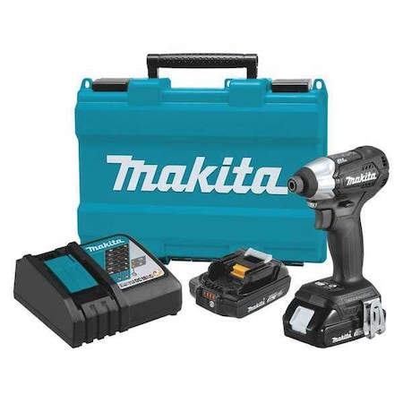Impact Driver Kit 1/4" Drive Size 18.0V Type XDT15RB by USA Makita Cordless Power Impact Tools