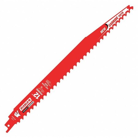 Reciprocating Saw Blade 12" L x 1" H Type DS1203CP by USA Diablo Reciprocating Power Saw Blades