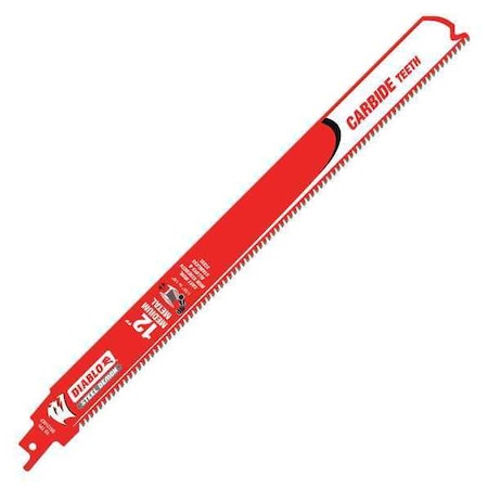 Reciprocating Saw Blade 12" L x 1" H Type DS1210CF by USA Diablo Reciprocating Power Saw Blades