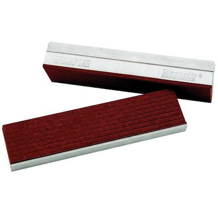 Magnetic Jaw Cap 4 in Fiber Cover PK2 by USA Wilton Clamp Magnetic Jaw Caps