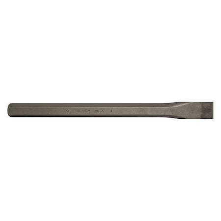 Cold Chisel 1 in. x 12 in. Steel by USA Mayhew Chisels
