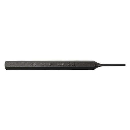 Pin Punch 4 1/2in L 3/32in Tip Steel BO by USA Mayhew Hand Held Punches
