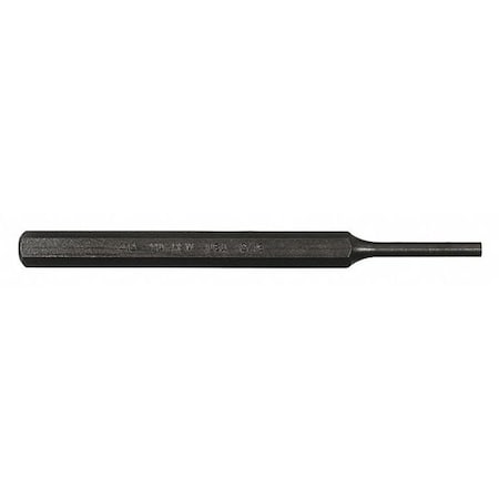 Pin Punch 5 1/4in L 3/16in Tip Steel BO by USA Mayhew Hand Held Punches
