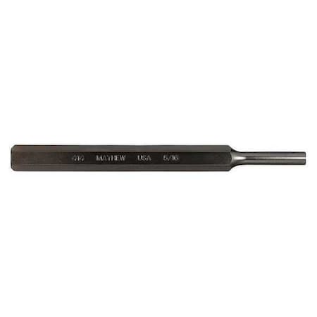Pin Punch 6in L 5/16in Tip Steel by USA Mayhew Hand Held Punches