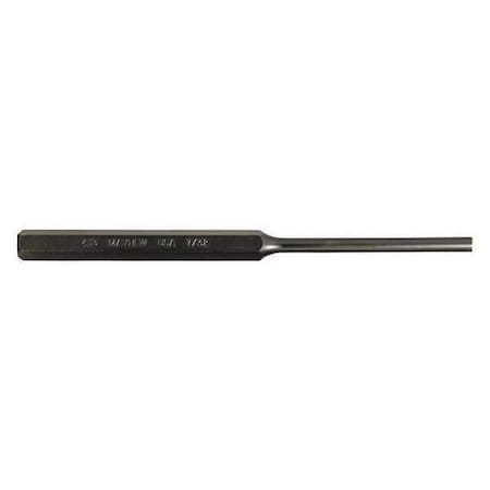 Pin Punch 6in L 7/32in Tip Steel BO by USA Mayhew Hand Held Punches
