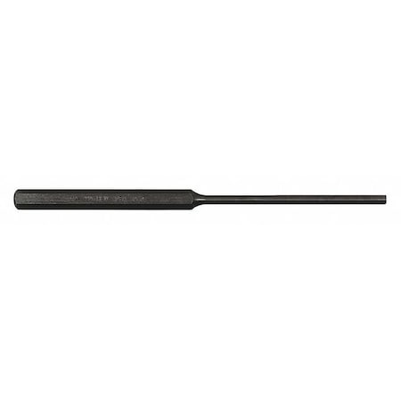 Pin Punch 8in L 3/16in Tip Steel BO by USA Mayhew Hand Held Punches