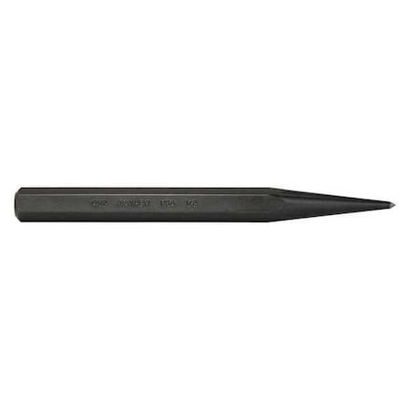 Prick Punch 6in L 1/8in Tip Steel BO by USA Mayhew Hand Held Punches