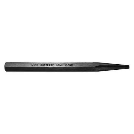 Solid Punch 5in L 5/32in Tip Steel BO by USA Mayhew Hand Held Punches