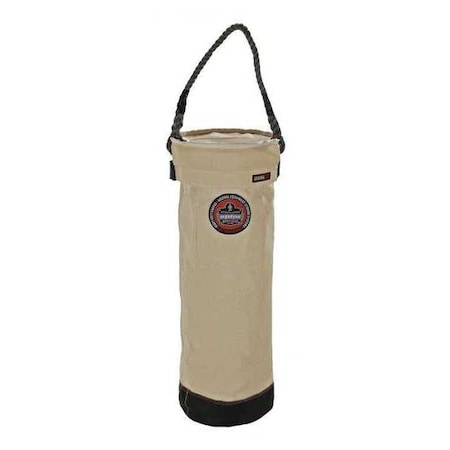 Leather Bottom Bucket with Top White by USA Arsenal Soft Sided Tool Storage Products