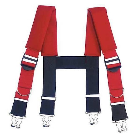 Suspenders Quick Adj 30IN Red by USA Arsenal Tool & Work Belts Aprons & Suspenders