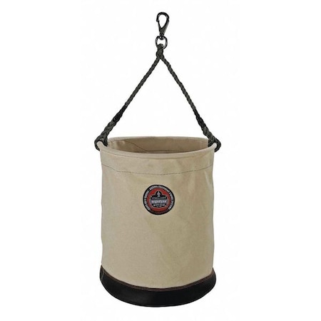 XL Leather Bottom Bucket Swivel White by USA Arsenal Soft Sided Tool Storage Products