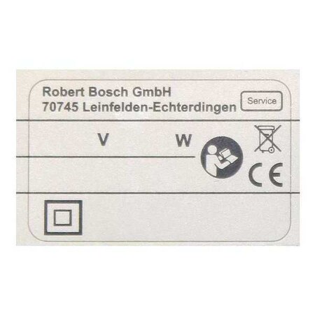 Label by USA Bosch Power Tool Parts