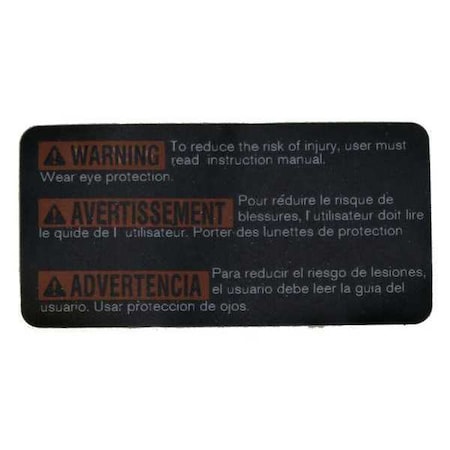 Label Type 1611110C56 by USA Bosch Power Tool Parts