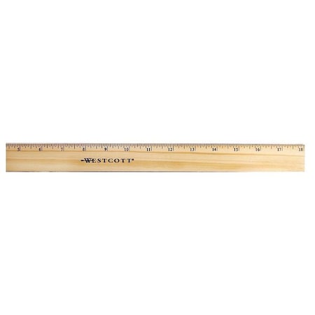 Ruler Wood 18 In by USA Westcott Rulers & Straight Edges