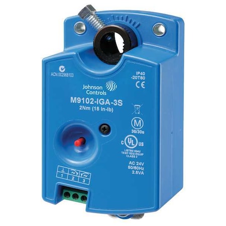 Electric Actuator 18 in.-lb. -4 to 140 Model M9102-AGA-3S by Johnson in US