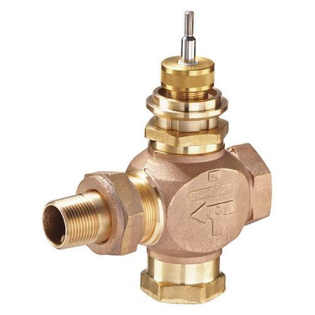 Globe Valve 2-Way NO 1-1/4 In Union by Johnson in US