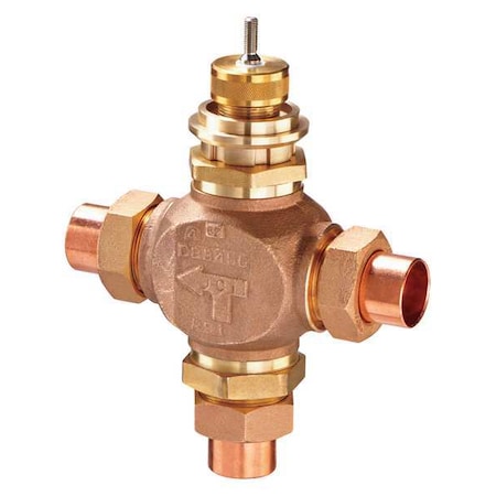 Globe Valve 3-Way Mixing 2 In Sweat by Johnson in US