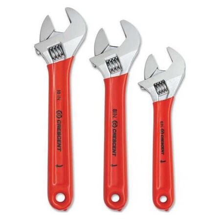 Adjustable Wrench 3pc. Cushion Grip Set by USA Crescent Adjustable Wrenches