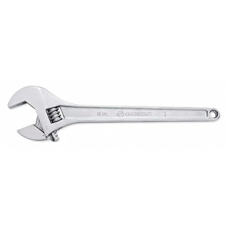 Adjustable Wrench 15 in. Chrome Finish Type AC215VS by USA Crescent Adjustable Wrenches