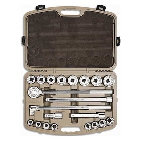 Drive Mechanics Tool Set 21pc 3/4 in SAE by USA Crescent General Hand Tool Kits