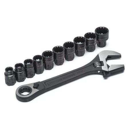 Adjustable Wrench X6 Pass Thru Set by USA Crescent Adjustable Wrenches