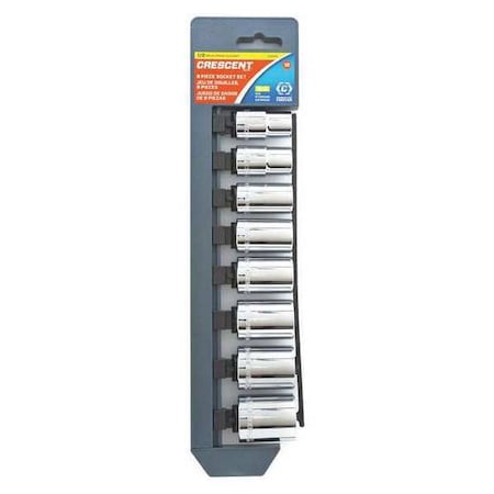 SAE Socket Set 8 pc. 1/2in Drive 12 pt. by USA Crescent Socket Sets