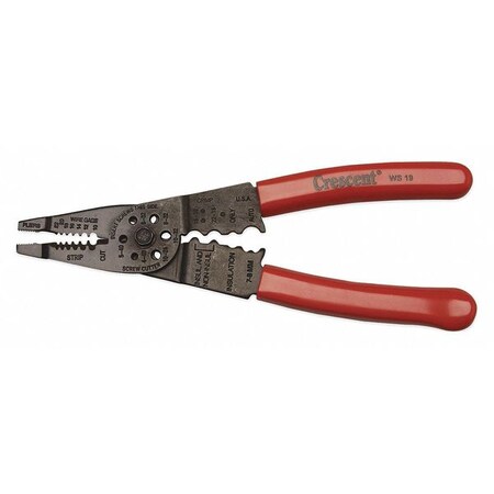 Wire Crimper and Cutter 8 in. by USA Crescent Wire Strippers Crimpers Cable Slitters