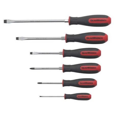 Com Dual Material Screwdriver Set 6pc by USA Gearwrench Screwdriver Sets