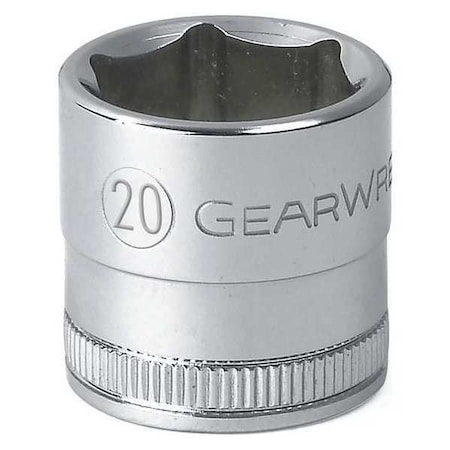 Socket 3/8in drive 6pt Stndr metric 20mm by USA Gearwrench Sockets