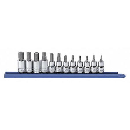 Metric Hex Bit Socket Set 12 pc. by USA Gearwrench Socket Sets