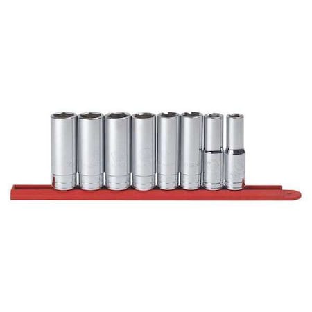 Socket drive 6 Pt. Deep sae 8 Pc. 1/2in by USA Gearwrench Sockets