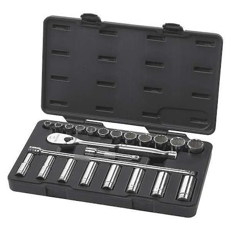 SAE Socket Set 23 pc. 1/2in Drive by USA Gearwrench Socket Sets