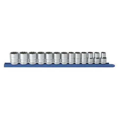 Socket drive12pt Stndr metric 13pc 1/2in by USA Gearwrench Sockets