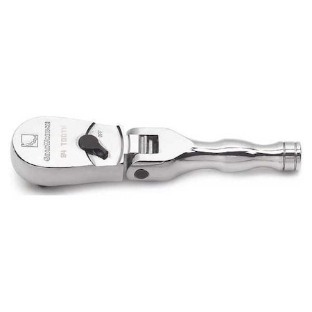 Stubby Flex Head Ratchet Full Polish 84T by USA Gearwrench Hand Ratchets
